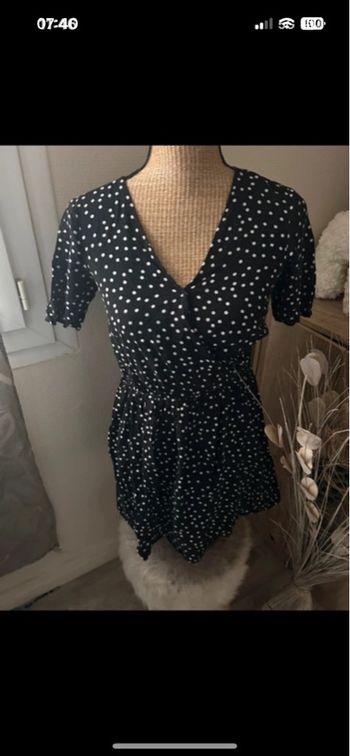 Robe courte à pois kiabi 
