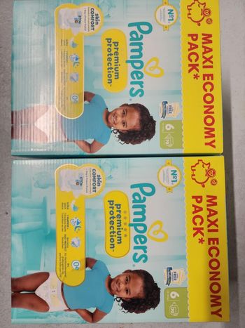 Couches Pampers premium protection taille 6