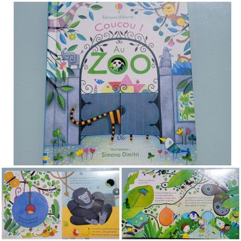 Usborne, livre collection coucou 🐅 Coucou ! Au zoo 🦁