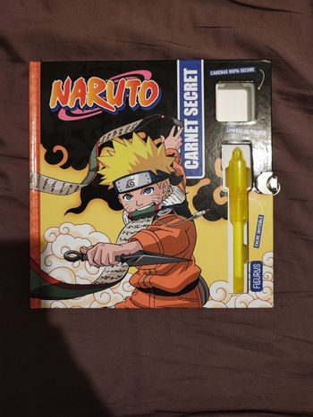 Carnet secret avec encre magique naruto