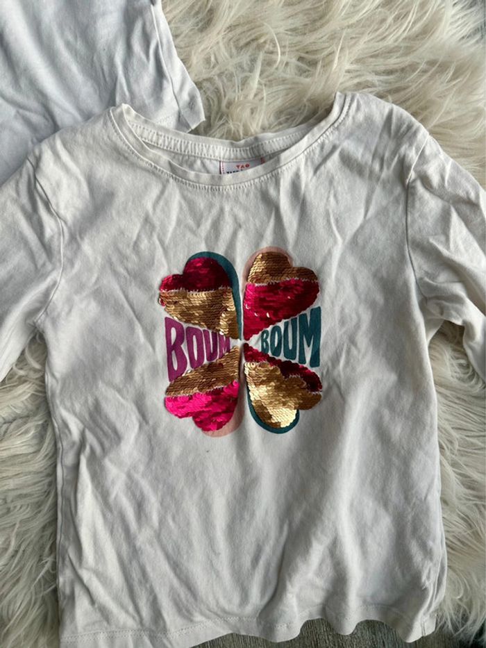 Lot de tee shirt fille 5 ans - photo numéro 2