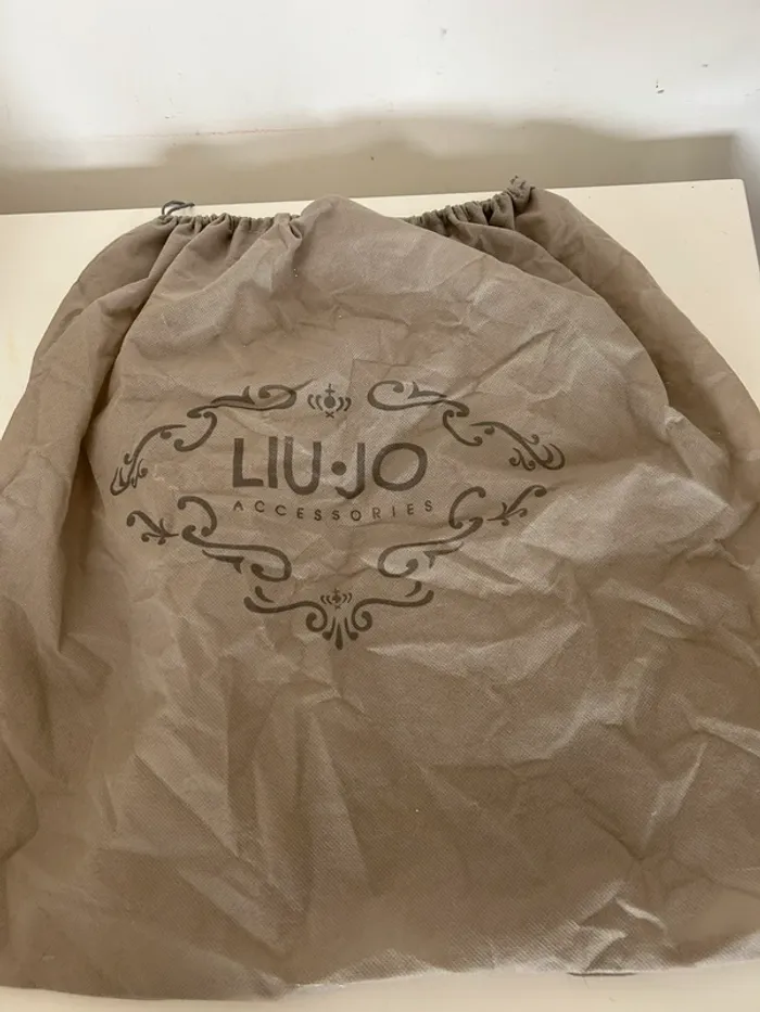 liu jo sac a main cuir beige crème Modèle bauletto - photo numéro 6