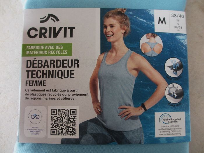 Débardeur technique femme Crivit - Taille M (38/40) - photo numéro 3