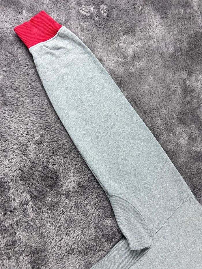 Sweat Nike logo brodé vintage rare gris et rouge Taille S - photo numéro 12