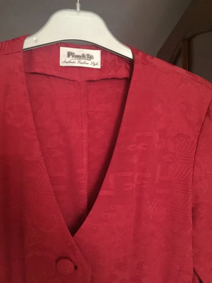 Blazer rose fushia à manches courtes - photo numéro 2