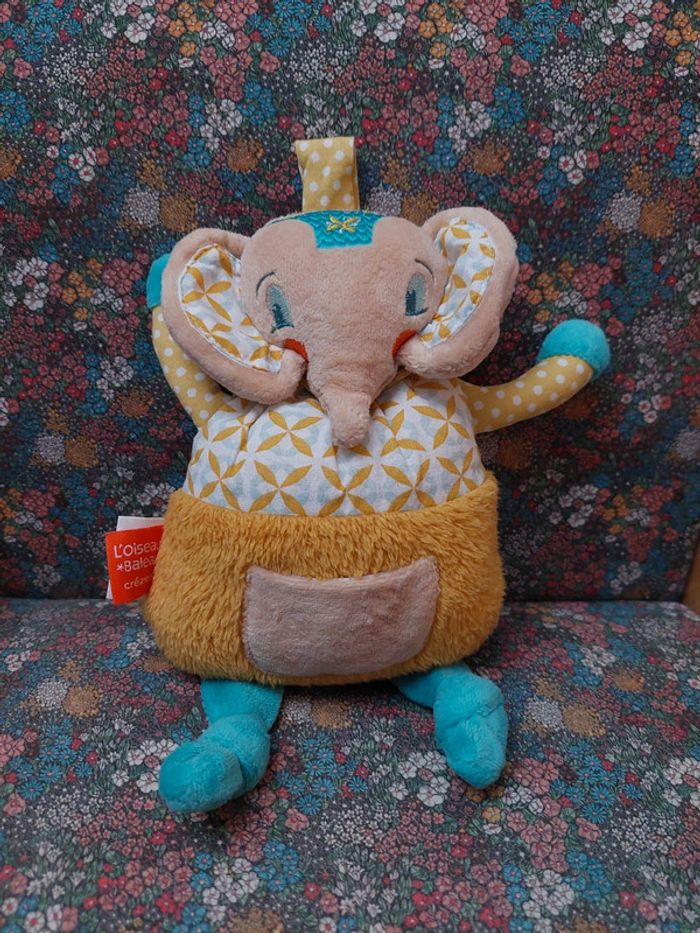 Doudou éléphant L'oiseau Bateau