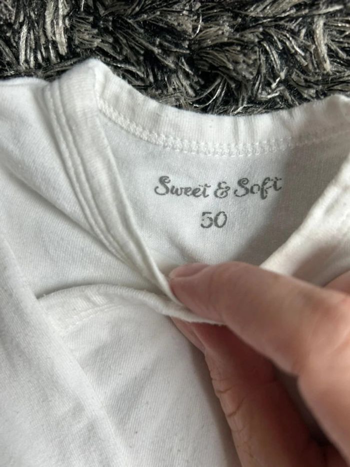 Lot de trois bodies blancs | zeeman | naissance - photo numéro 2