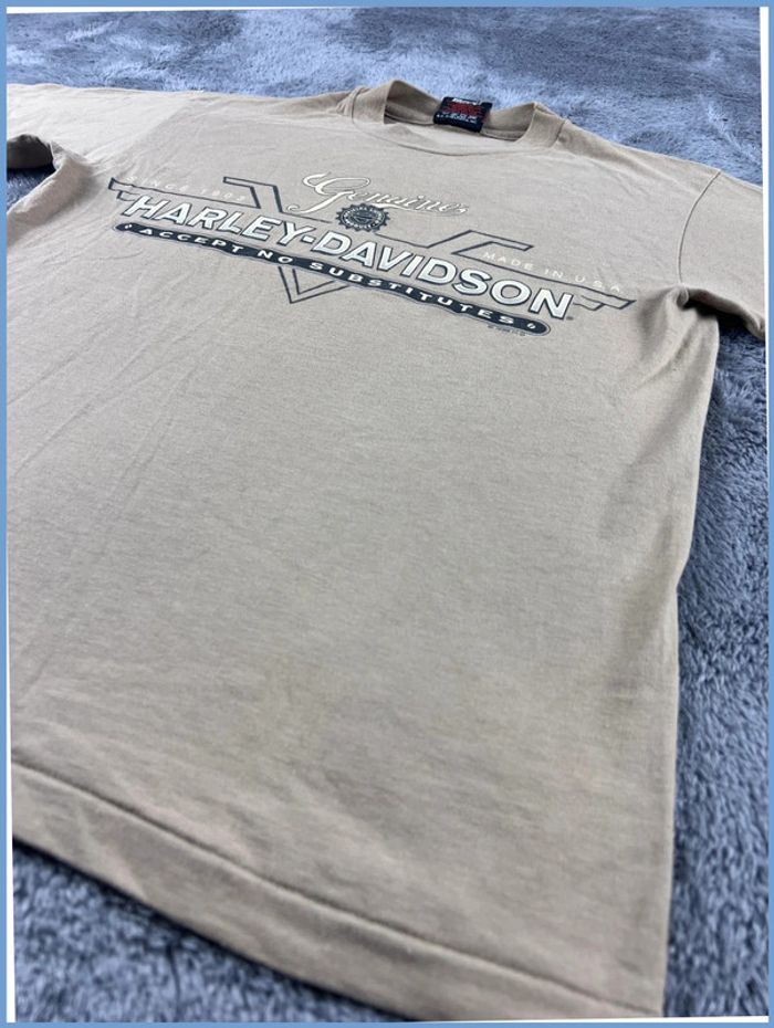 T-shirt Harley Davidson Beige – Taille S - photo numéro 10