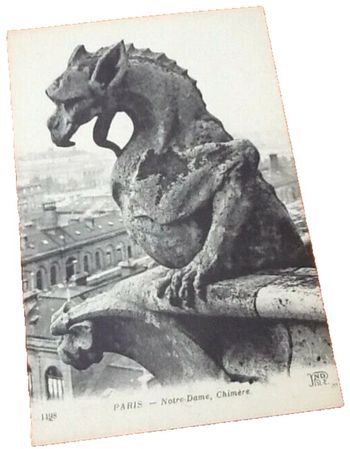 Carte postale ancienne   Paris   Notre-Dame  Chimère