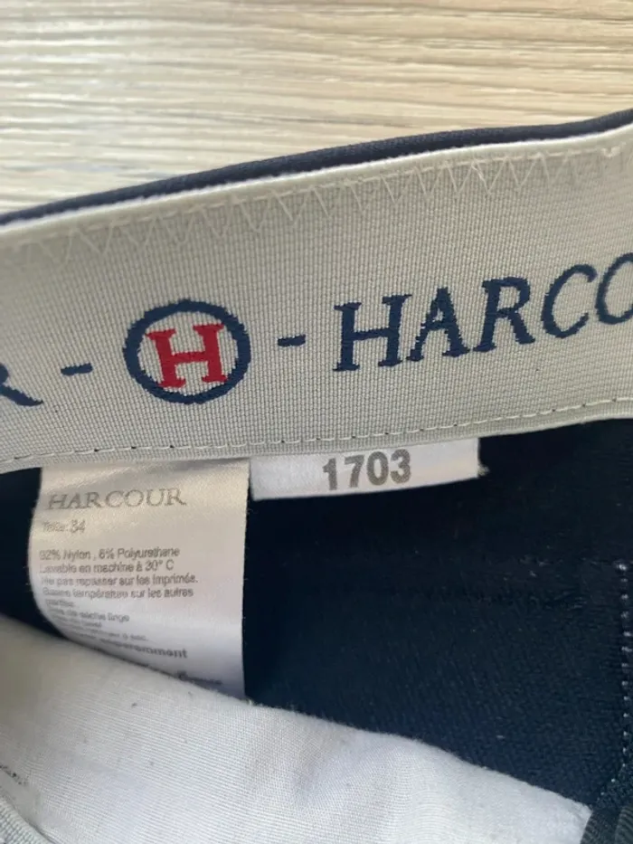 Pantalon d’équitation Harcour – Taille 34 – Bleu Marine - Très bon état - photo numéro 8