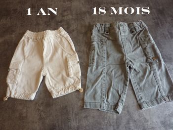 Bermuda + pantalon 12/18 m
