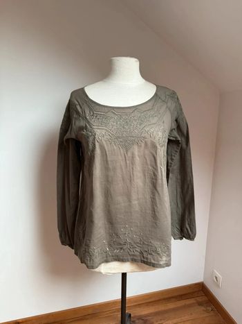 Superbe Blouse fluide avec broderies Promod 🌸 38