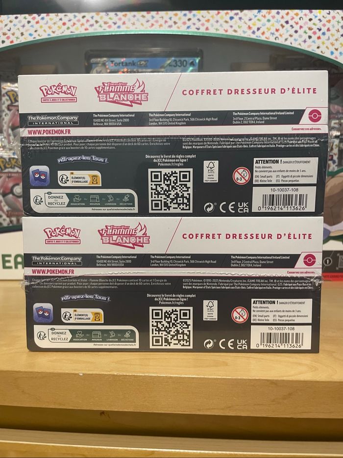 2x Pokémon ETB EV 10.5 Flamme Blanche FR Scellé - photo numéro 6