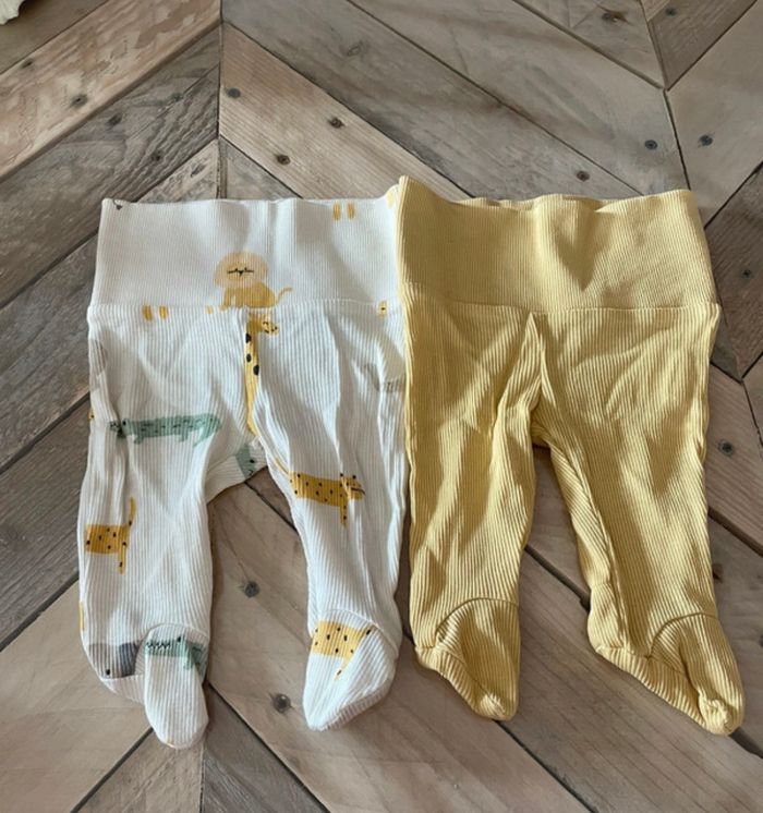 2 leggings côtelés