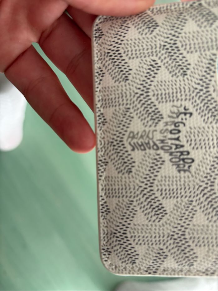 Porte-carte, Goyard blanc - photo numéro 5