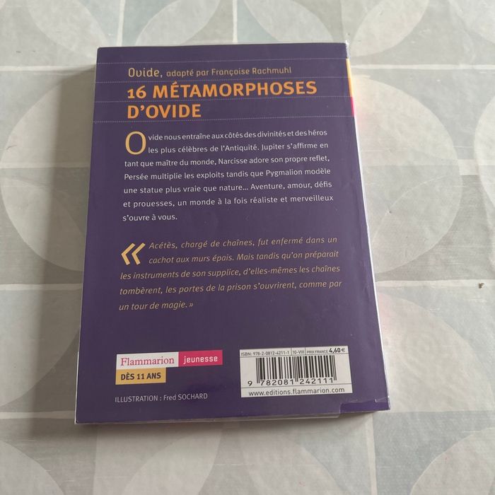 Livre  - 16 métamorphoses d’ovide - Ovide - Neuf - photo numéro 2