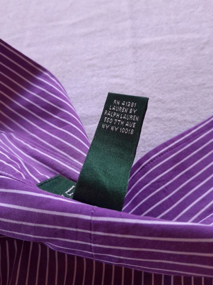 Belle chemise brodé poignet RL Lauren Ralph Lauren très bon état - photo numéro 5