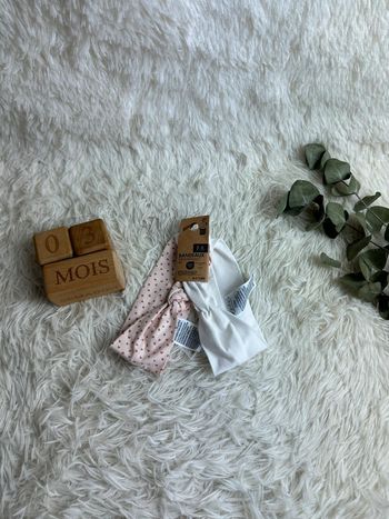 Lot de 2 bandeaux filles Kiabi taille 3-6 mois