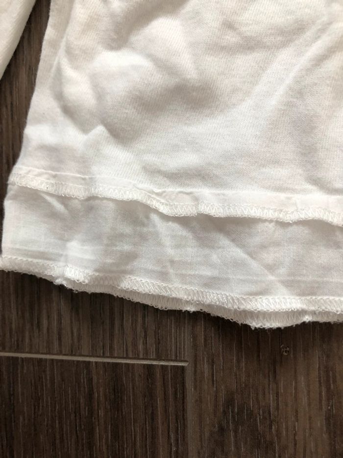 Haut Zara blanc avec volants 12-18 mois - photo numéro 2