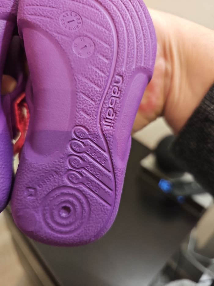 sandales bébé Nabaiji violettes piscine plage 20/21 - photo numéro 3