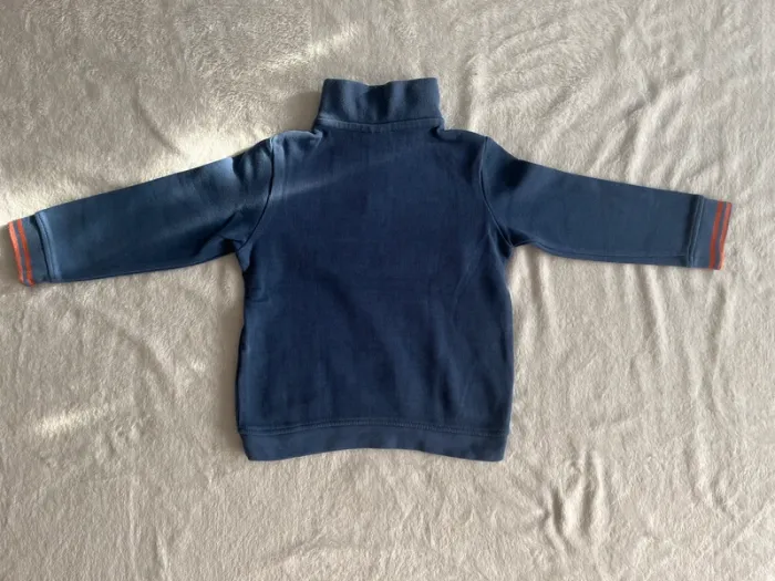 Pull garçon Sergent Major 4 ans – bleu – col zip – dinosaure “Bonne Pioche” - photo numéro 4