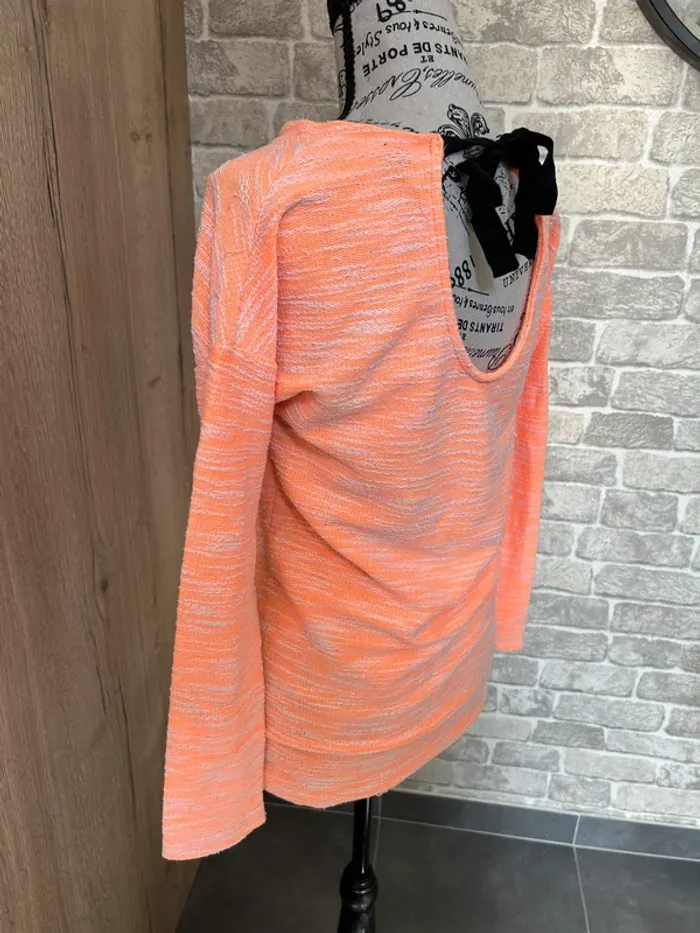 Pull fluo orange taille 38 - photo numéro 5