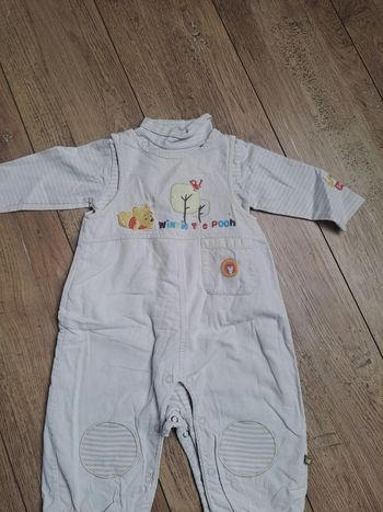 Salopette chaude + polo Winnie l'ourson 9 mois