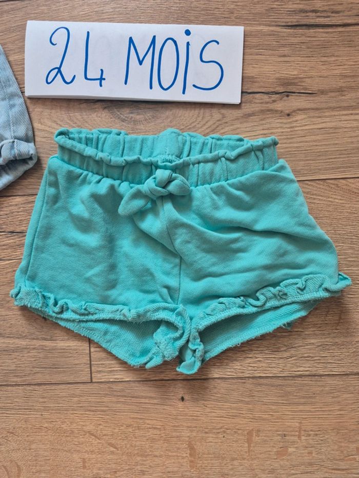 Lot 2 shorts fille 24 mois (86 cm) Kiabi & Tape à l’œil - photo numéro 2
