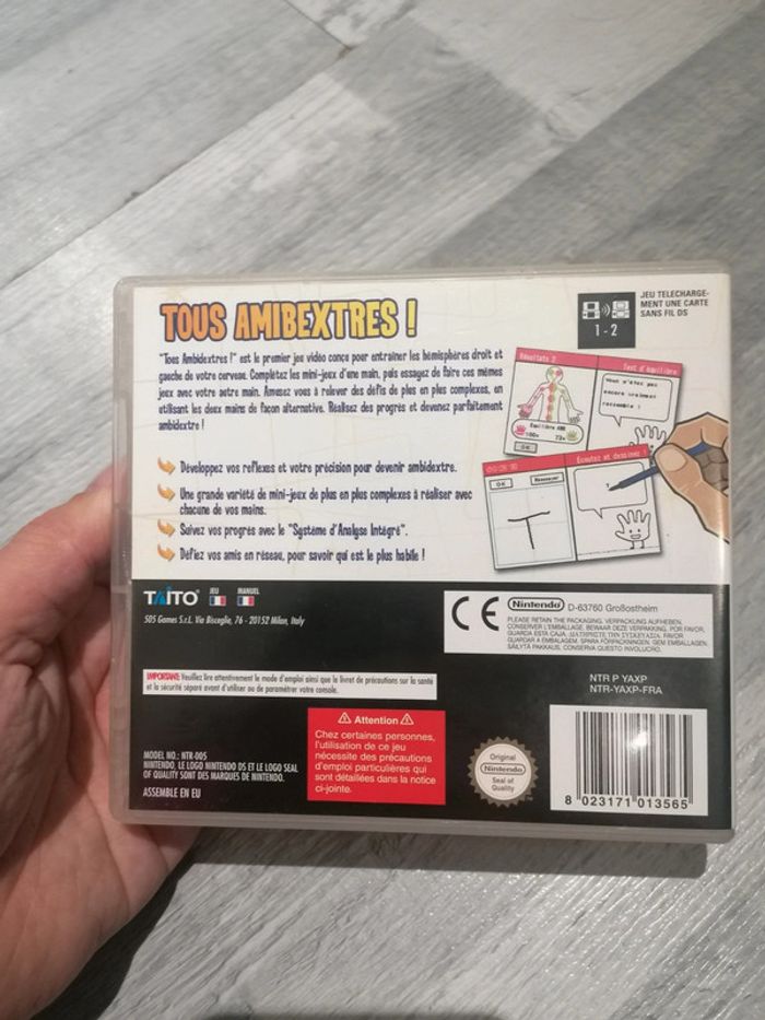 Jeu Nintendo DS Tous ambidextres 🎮 - photo numéro 2