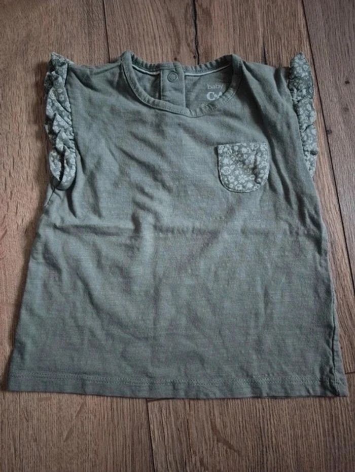 🌞 Lot 5 hauts été bébé fille 12 mois /80 cm Sequins, volants & couleurs - photo numéro 6