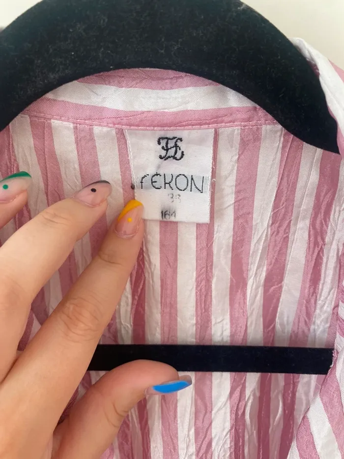 Chemise à rayures rose - photo numéro 7