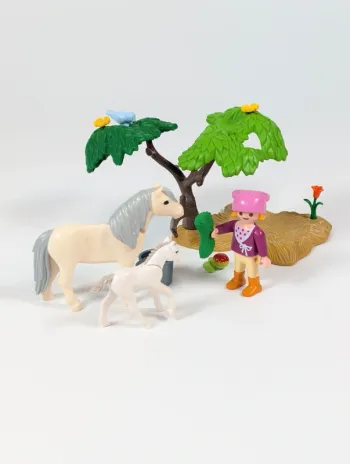 Playmobil Enfant avec poneys