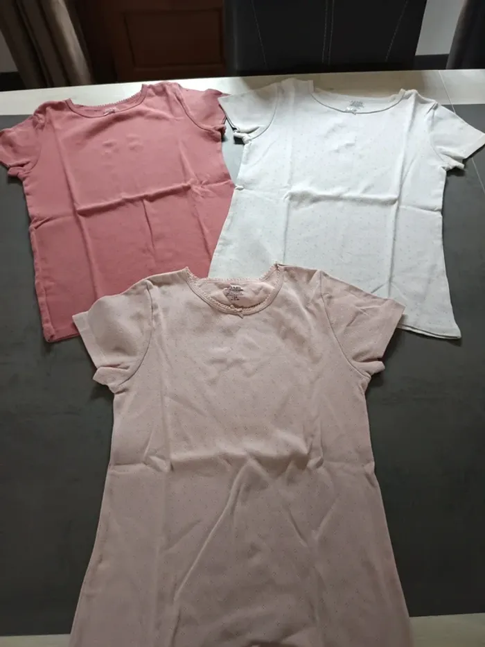 Vends lot de 3 tee shirt manche courte Kiabi taille 12 ans - photo numéro 2