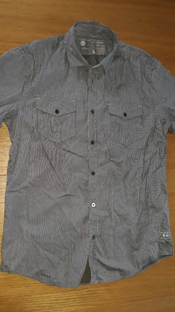 Chemise jules taille L taupe rayée