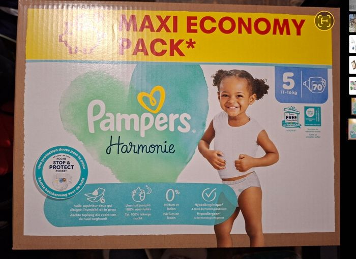 Couches pampers harmonie taille 5