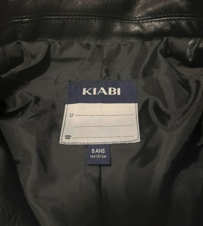 Veste simili cuir noire Kiabi - photo numéro 3