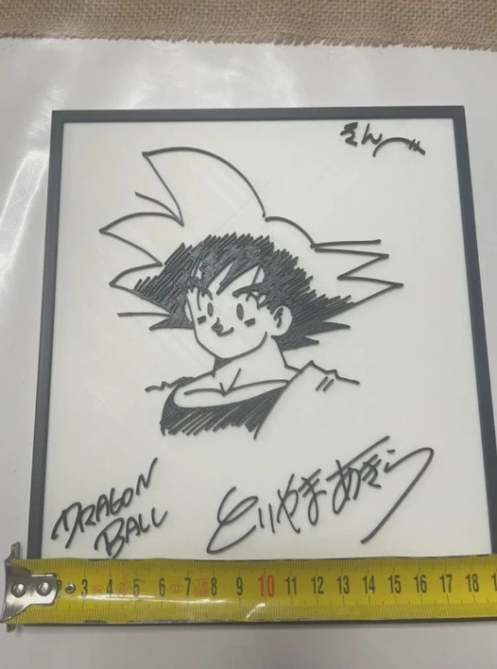 Tableau reproduction croquis dragon ball de goku - Akira Toriyama - photo numéro 4