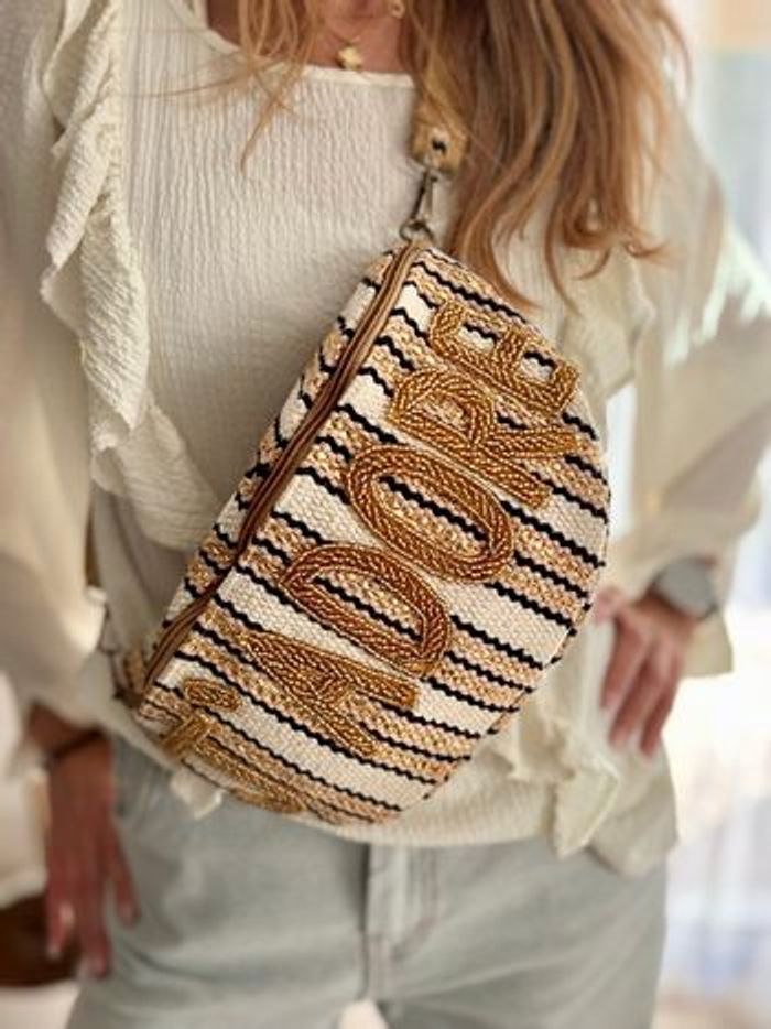 Sac banane  tendance perles dorées – J’adore - photo numéro 2