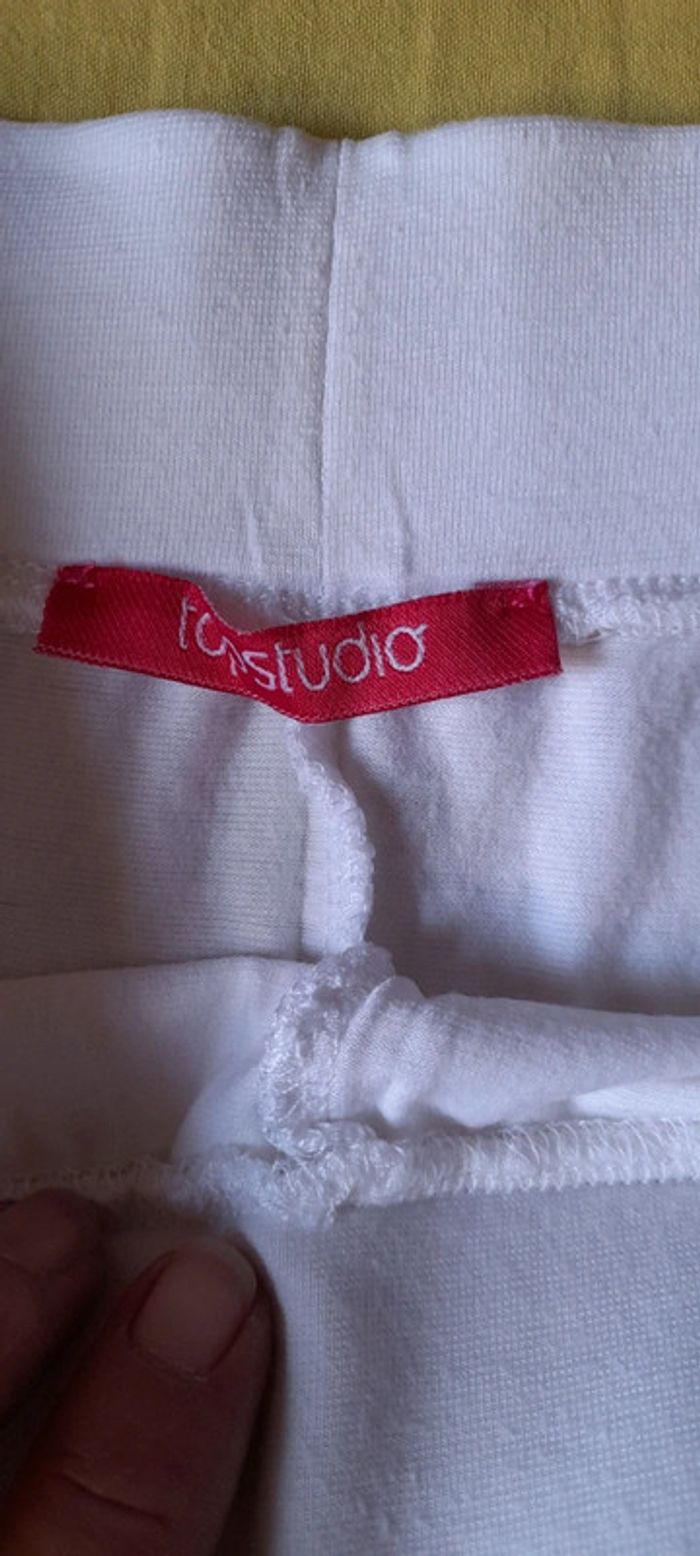 Legging court blanc - photo numéro 2