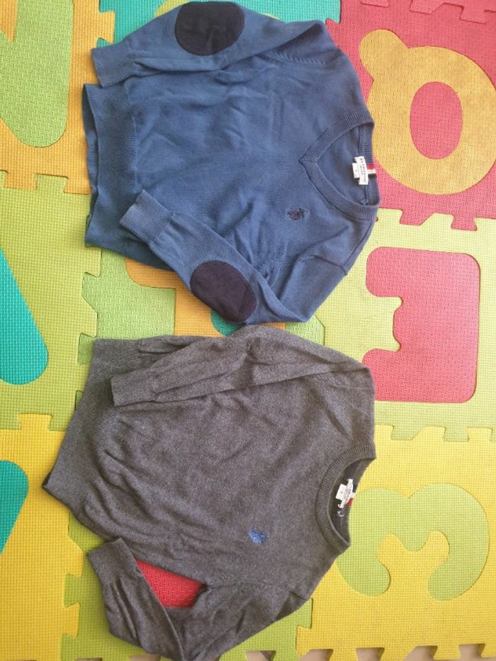 Lot 2 vetements garcon 3 ans hiver 10 pièces chemise, sweat, t-shirts, polos, pulls - photo numéro 2