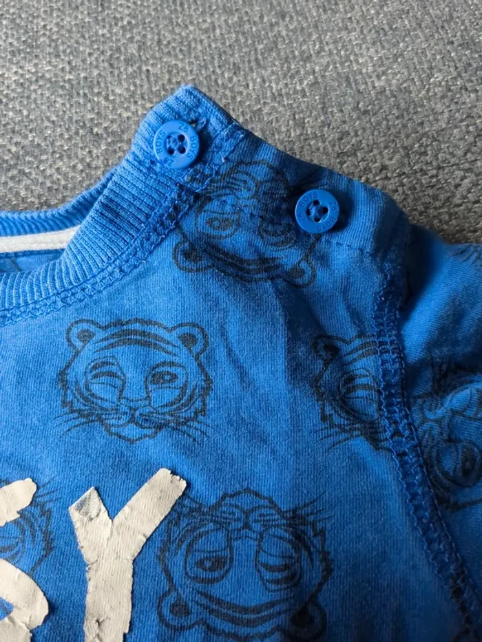 Tee shirt z8 bleu easy tiger 80 cm - photo numéro 5