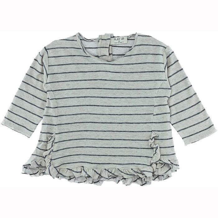 T-Shirt à manches longues 6 mois en coton bio et lin Play Up