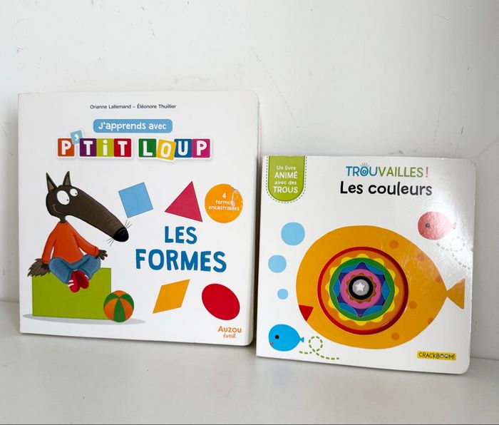 Lot 2 livres formes et couleurs excellent état
