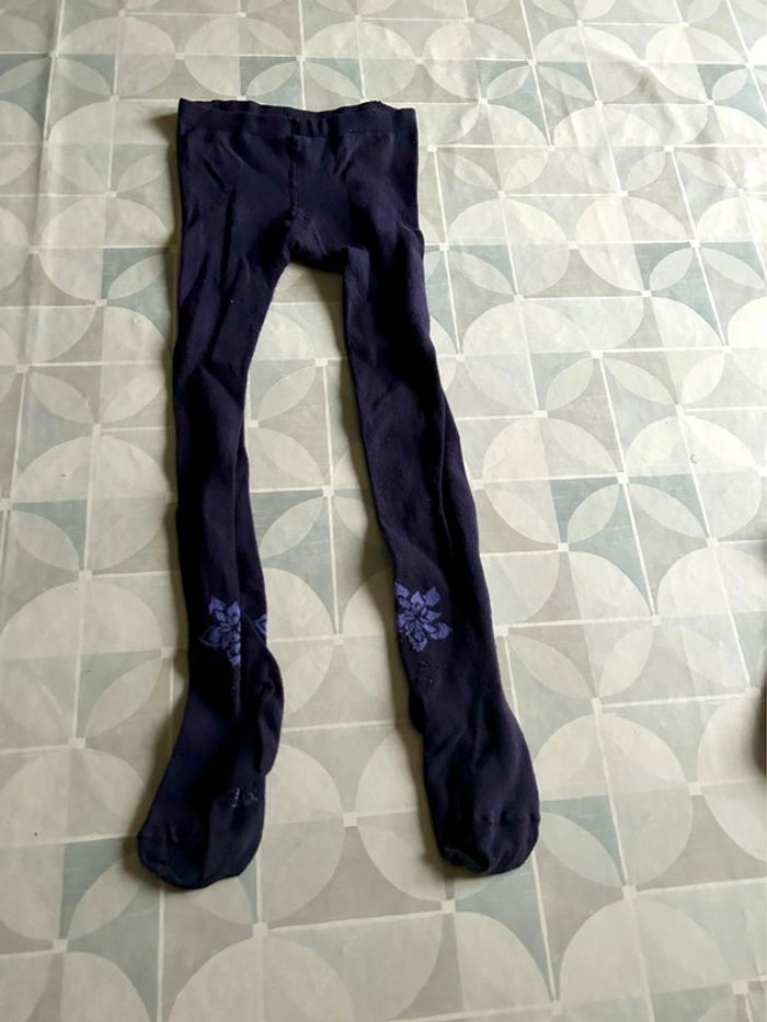 Lot de 2 paires de collants - fille - 4 ans - Okaidi - en très bon état - photo numéro 3