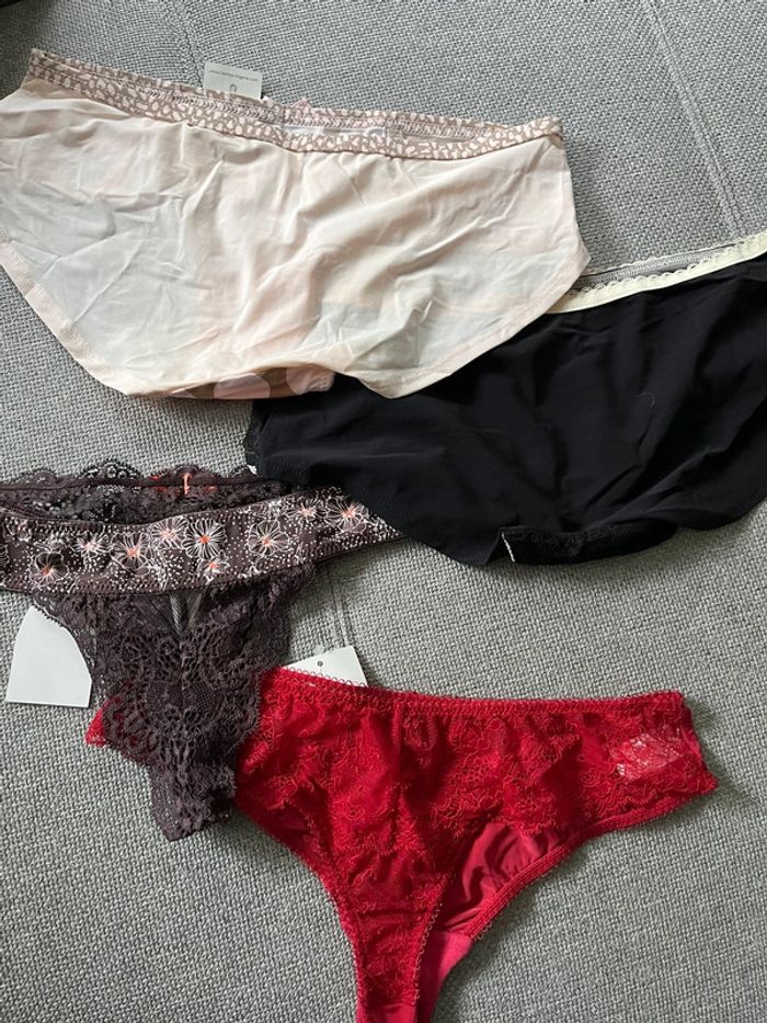 Lot de 4 bas de lingerie taille 38 - photo numéro 2