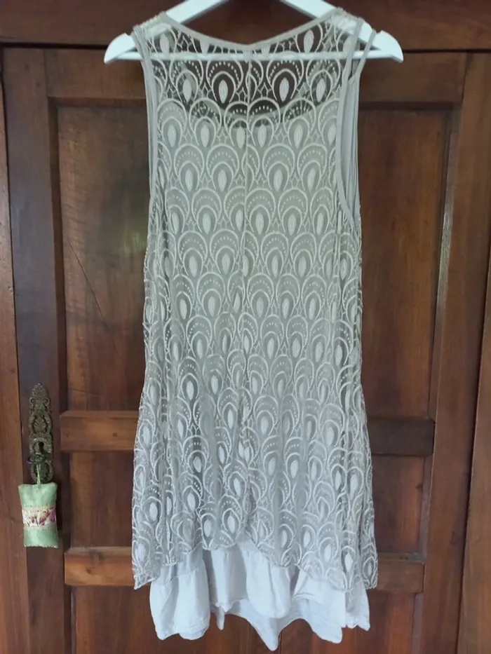 Robe été beige - photo numéro 3