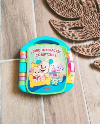 📚Jouet éducatif - Livre interactif Les comptines avec sons et lumières - marque Fisher Price -