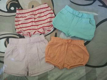 Lot de 4 short bébé