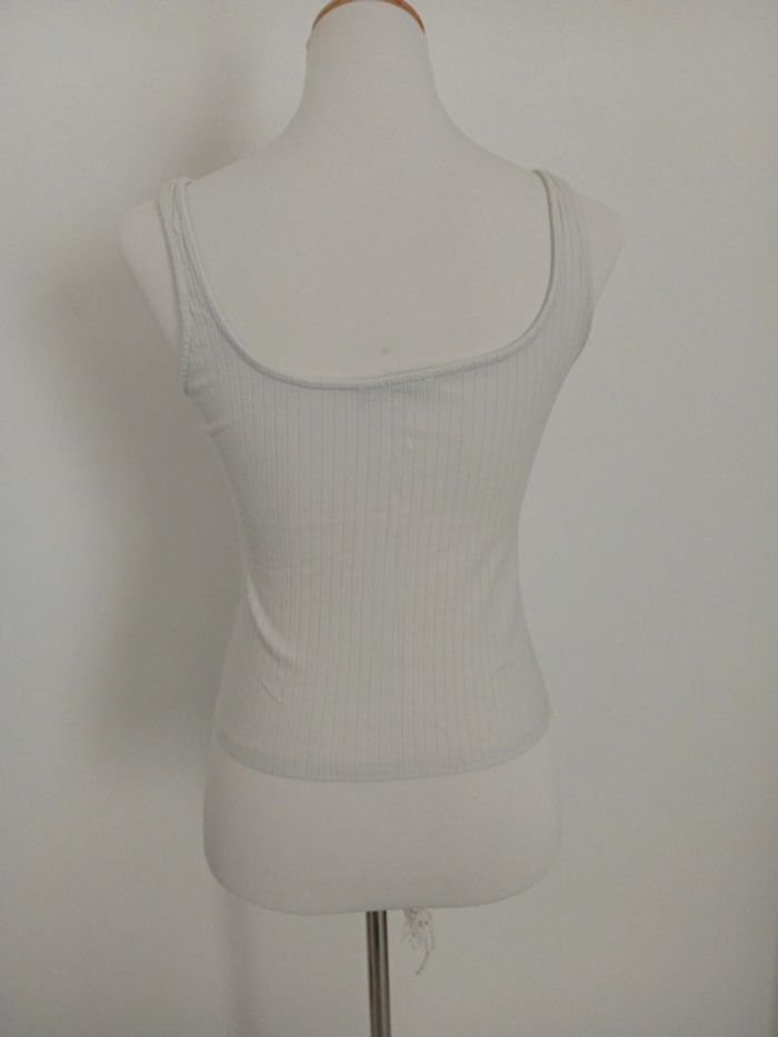 Débardeur blanc à boutons. Taille S. Shein - photo numéro 2