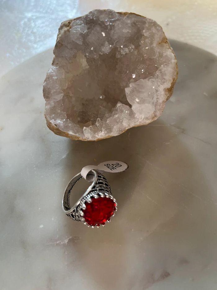 Bague chevalière taille 20 et quartz 💫 - photo numéro 2